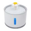 2.4L Automatic Dog Water Fountain Electric LED Pet Flower Water Dispenser Ultra Silent Health Dog Waterer Auto Off Level Window