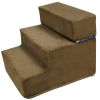 Dog Stairs Pet Step For Bed Couch Sofa Car 3 Steps Soft Foam Detachable Dogs Climb Ladder