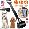 31.5in Pet Pooper Scooper Foldable Long Handle Dog Poop Waste Pick Up Rake for Large Medium Small Dogs Pets