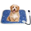Pet Heating Pad Electric Dog Heating Mat Waterproof Warming Blanket with 9 Heating Levels 4 Timer Setting Constan On Function Chewing-resistant S/