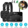2 In 1 Wireless Electric Dog Fence Waterproof Pet Shock Boundary Containment System Electric Training Collar with 2 Receiver Collars for Small Medium