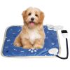 Pet Heating Pad Electric Dog Heating Mat Waterproof Warming Blanket with 86-141? Adjustable Temperature 0-12 Timer Digital Display Chewing-resista
