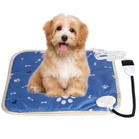 Pet Heating Pad Electric Dog Heating Mat Waterproof Warming Blanket with 86-141? Adjustable Temperature 0-12 Timer Digital Display Chewing-resista