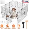 Small Animal Playpen with Door Dog Metal Playpen Metal Wire Fence For Indoor Outdoor