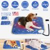 Pet Heating Pad Electric Dog Heating Mat Waterproof Warming Blanket with 86-141? Adjustable Temperature 0-12 Timer Digital Display Chewing-resista
