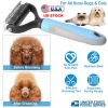 Dog Grooming Rakes 2 Sided Undercoat Rake Pet Dematting Shedding Comb Pet Grooming Tool for Pet Dogs Medium & Long Hair Pet Detangler Tool Remove