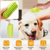 Dog Bath Brush Anti-Skid Pet Grooming Shower Bath Silicone Massage Comb For Long & Short Hair Medium Large Pets Dogs
