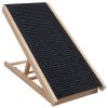 Foldable Wooden Dog Ramp for High Beds NonSlip Dual Heights Adjustable Pet Dog Ramp for Couch Car SUV 61LBS Load