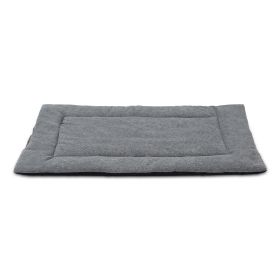 Dog Bed Mat Comfortable Fleece Pet Dog Crate Carpet Reversible Pad Joint Relief For S/M/L Dogs w/ Water Resistant Breathable Cushion Pad Sofa Car Seat