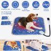 Pet Heating Pad Electric Dog Heating Mat Waterproof Warming Blanket with 9 Heating Levels 4 Timer Setting Constan On Function Chewing-resistant S/