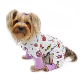 Ultra Soft Plush Minky Sweet Candies Pajamas - XL