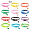 Dog Collar Adjustable puppy Collar Pet Collar with Bell Name Tag Safety Buckle Collar