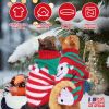 Pet Christmas Turtleneck Sweater Dog Christmas Clothes Snowman Stripes Costume Winter Holiday Sweater for Small Medium Kitten Puppy Dogs