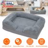 Pet Dog Bed Soft Warm Plush Puppy Cozy Nest Sofa Non-Slip Bed Cushion Mat Removable Washable Cover Waterproof Lining For Small Medium Dog