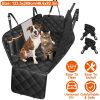 Dog Car Seat Cover Waterproof Scratchproof Pet Car Rear Protector Mat Pet Back Seat Hammock with 2 Door Slide Straps for Car Truck SUV