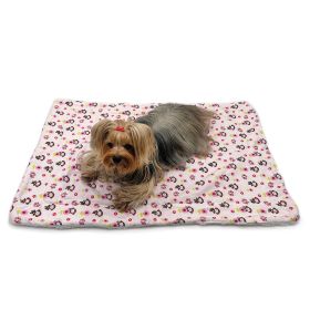 Girly Monkey Flannel/Plush Blanket - L