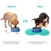 Dog Bowl Mat Pet Food Water Feeding Mat Non-slip Pet Dish Tray Mat Paw Clean Placemat
