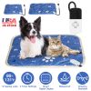 Pet Heating Pad Electric Dog Heating Mat Waterproof Warming Blanket with 9 Heating Levels 4 Timer Setting Constan On Function Chewing-resistant S/