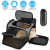 Expandable Pet Carrier Airline Approved Dog Carrier Collapsible Soft Carrier Bag with Removable Fleece Pad Pockets Breathable Mesh Adjustable