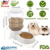3.5L/1gal Pet Feeder Self-Dispensing Gravity Pets Food Dispenser Automatic Dog Feeder