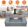 Pet Dog Bed Soft Warm Plush Puppy Cozy Nest Sofa Non-Slip Bed Cushion Mat Removable Washable Cover Waterproof Lining For Small Medium Dog