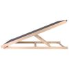 Foldable Wooden Dog Ramp for High Beds NonSlip 4 Heights Adjustable Pet Dog Ramp for Couch Car SUV 176LBS Load